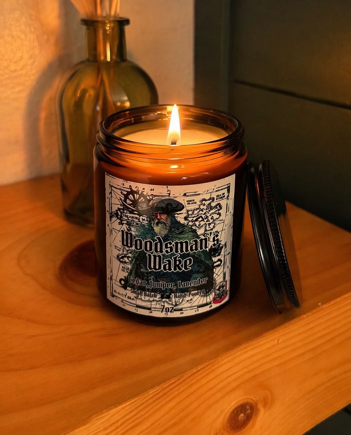 Woodsman's Wake (Cedar, Juniper, Lavender) Candle