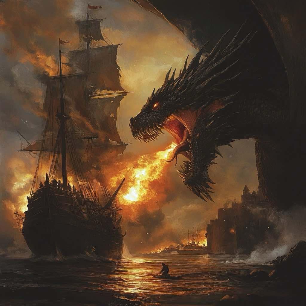 Wyrmpyre the Blackwater (Spiced Cranberry, Smoked Black Oud, Fiery Amber, Dark Rum, Seaweed Brine, Blackened Leather, Fireside Embers)