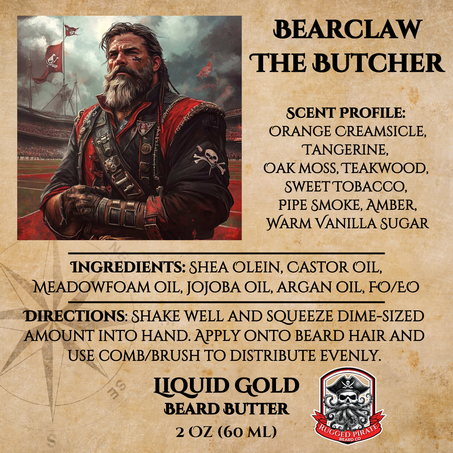 Bearclaw the Butcher (Beefed Up Orange Creamsicle, Tobacco, Oak Moss)