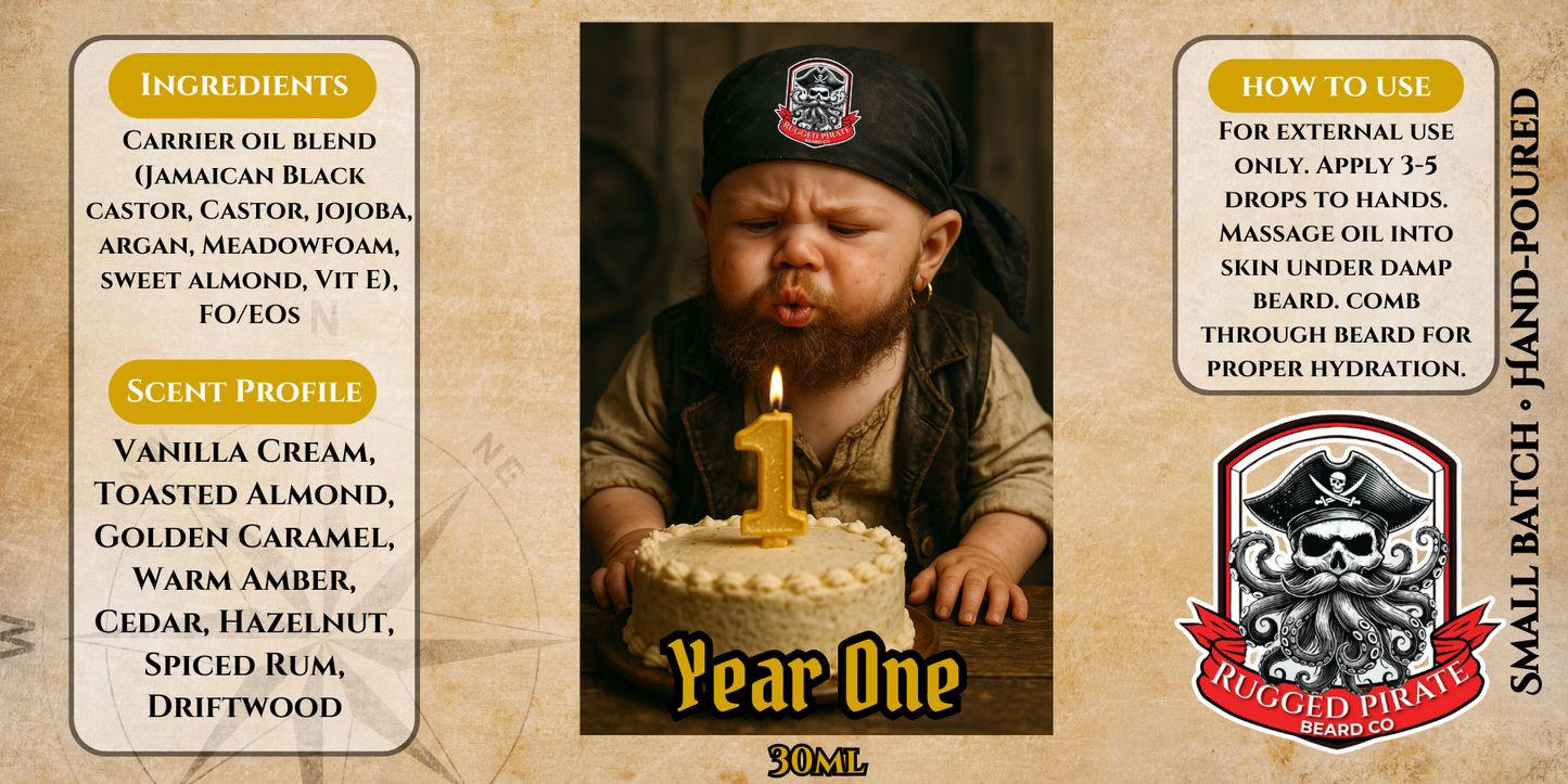 Year One (Vanilla Cream, Rum Cake, Driftwood)