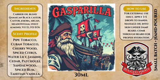 Gasparilla (Pipe Tobacco, Cuban-Spiced Tobacco, Cherry Wood, Spiced Citrus, Tahitian Vanilla)