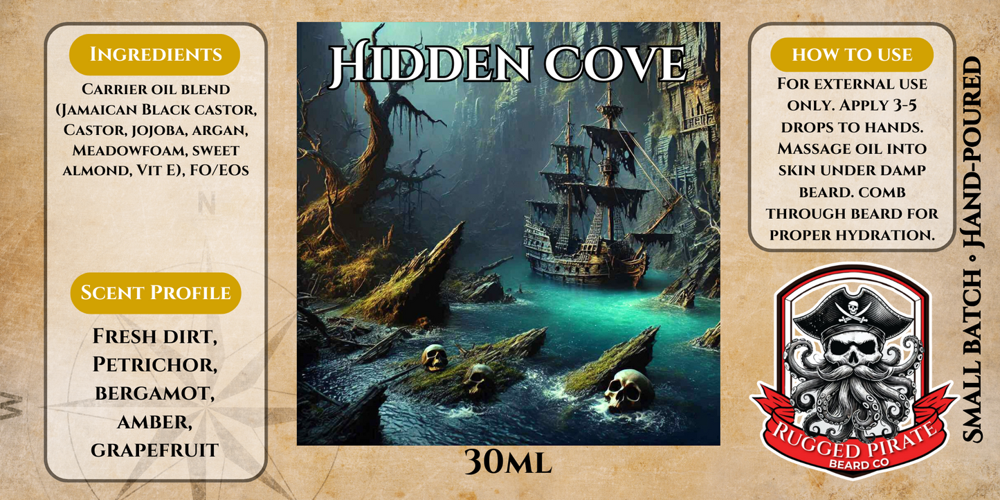 Hidden Cove (Dirt, Fresh Rainfall, Petrichor, Bergamot, and Mystical Cologne)