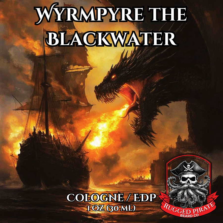 Wyrmpyre the Blackwater (Spiced Cranberry, Smoked Black Oud, Fiery Amber, Dark Rum, Seaweed Brine, Blackened Leather, Fireside Embers)