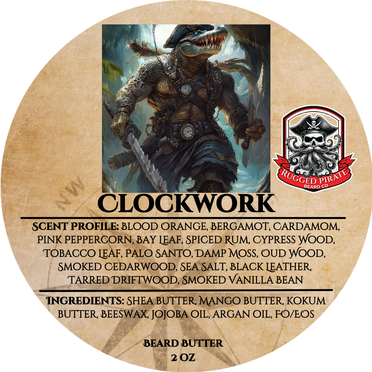 Clockwork - Citrus Swamp Musk Beard Oil, Butter & Cologne