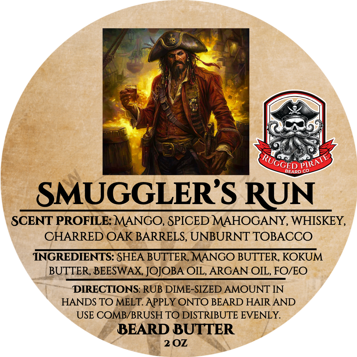 Smuggler's Run (Mango, Spiced Mahogany, Whiskey, Charred Oak Barrels, and Unburnt Tobacco)