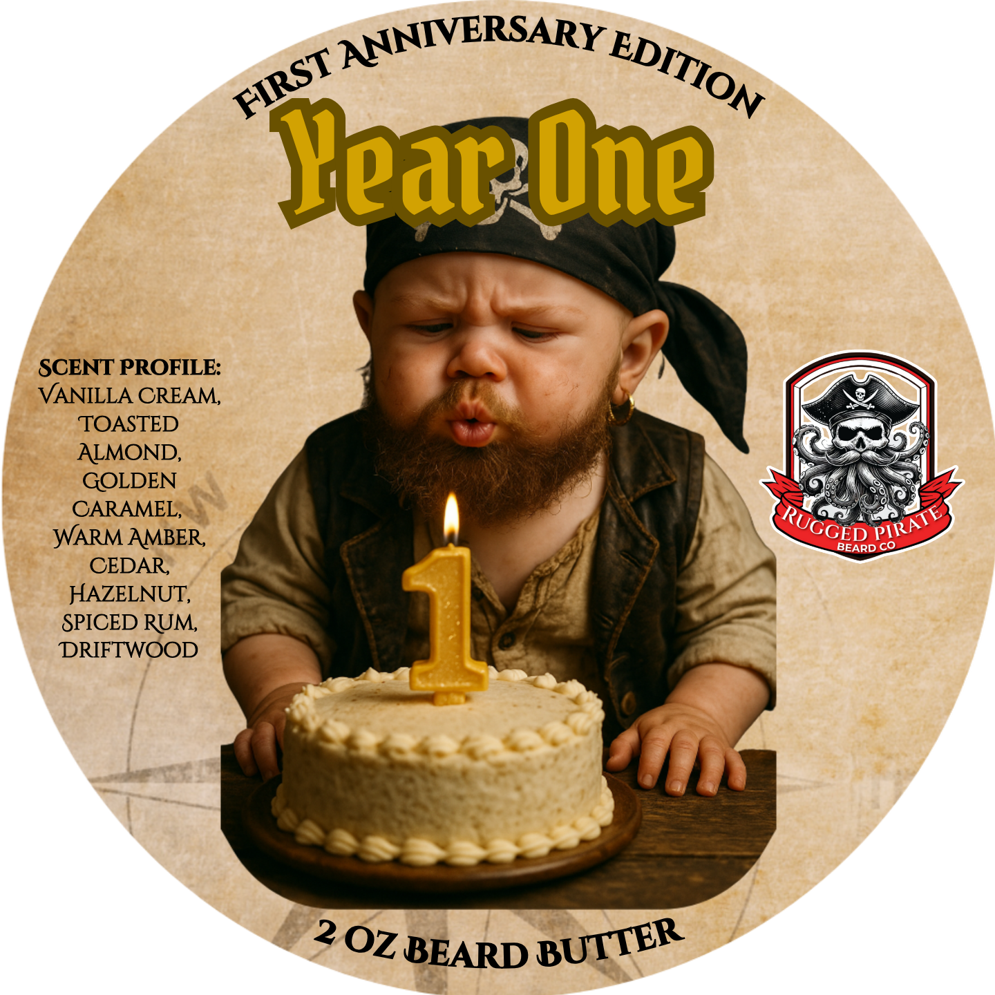 Year One (Vanilla Cream, Rum Cake, Driftwood)
