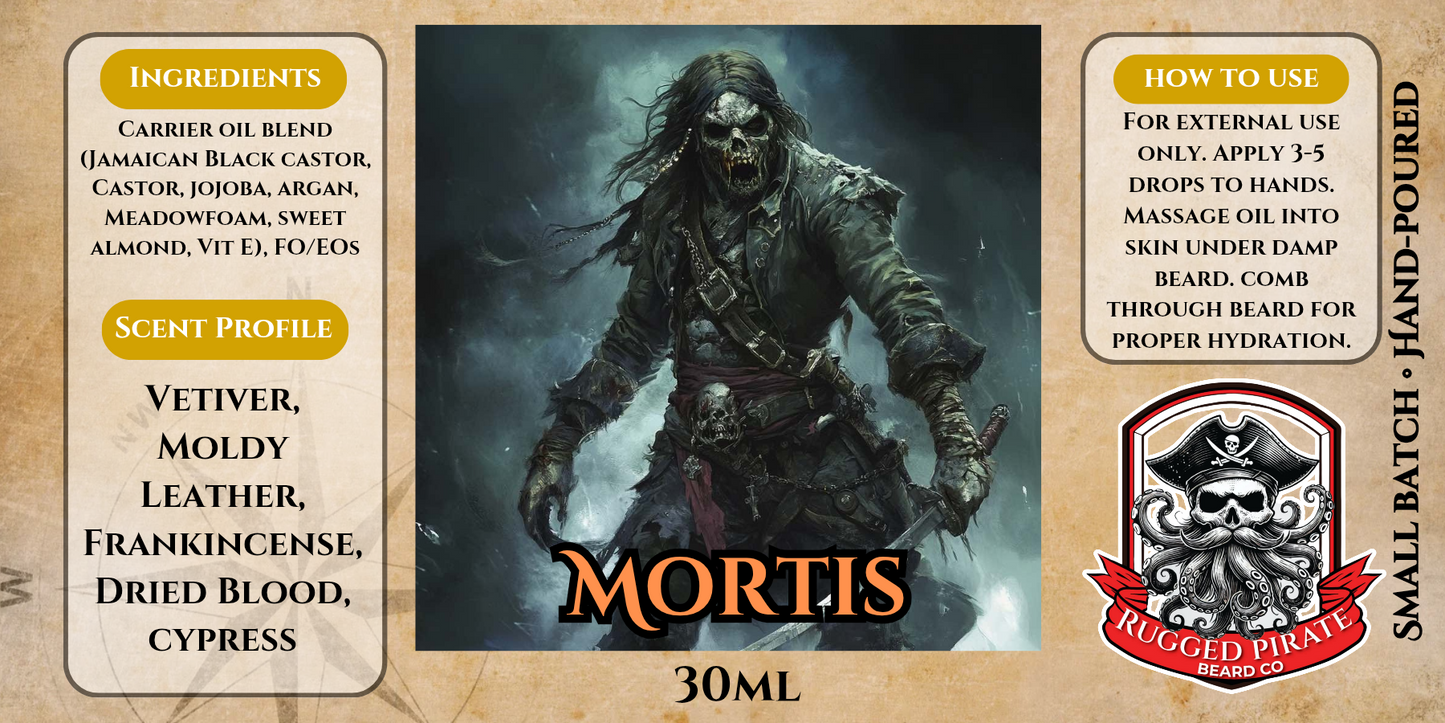 Mortis (Vetiver, Frankincense, Leather, Cypress)