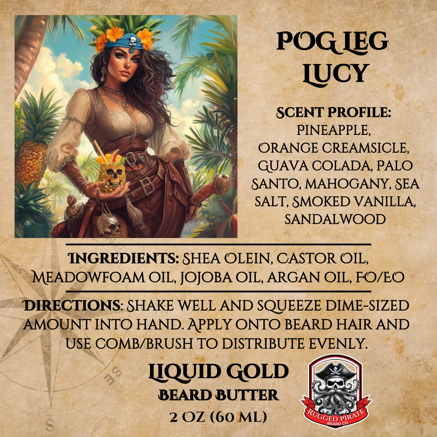 POG Leg Lucy (Pineapple Orange Guava Mahogany)