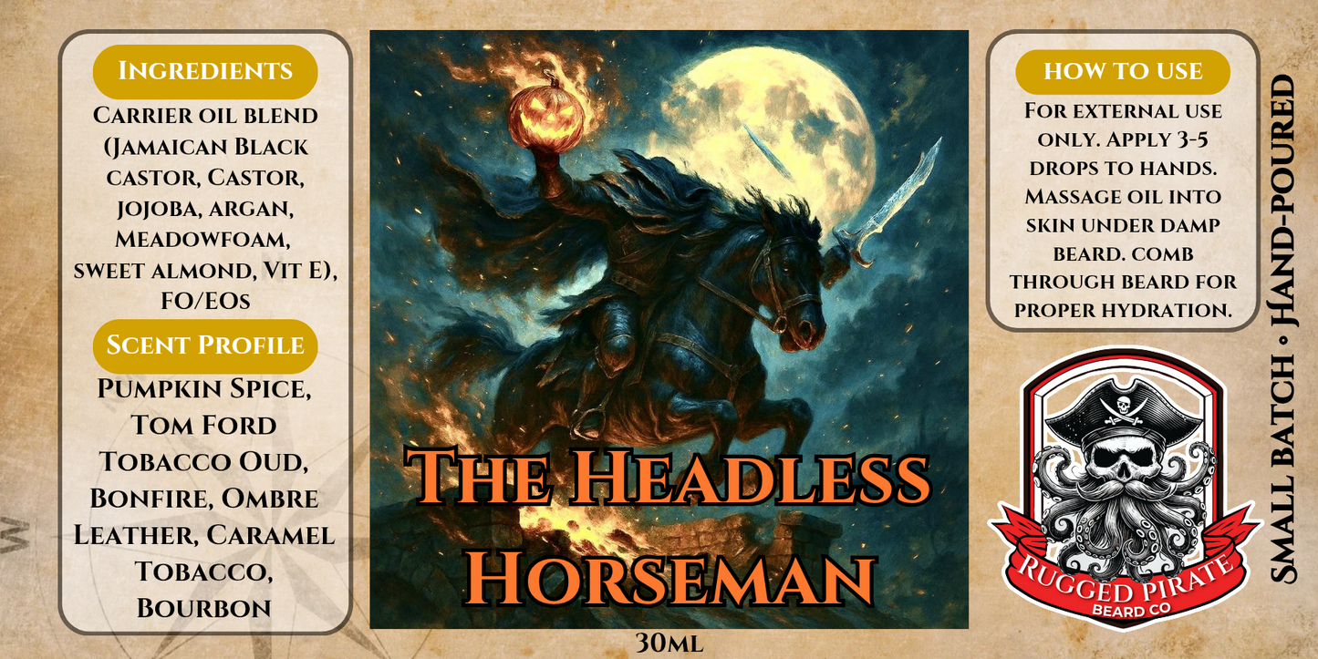 The Headless Horseman (Pumpkin and Tobacco Oud) - Beardcare for Men