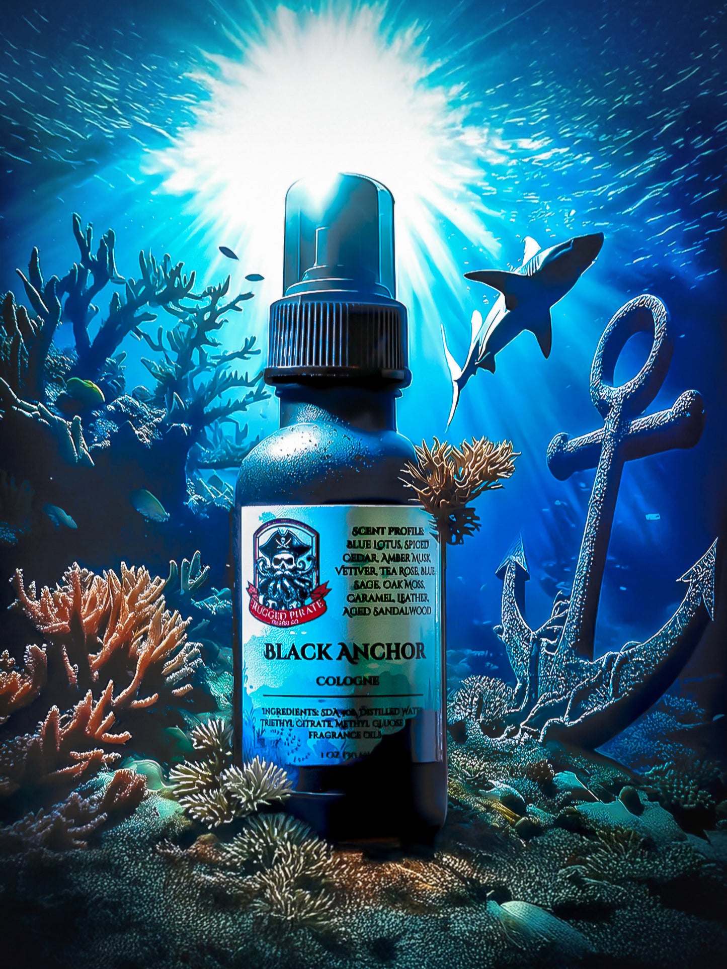 Black Anchor (Blue Lotus, Aged Woods, Light Musk) 1 oz Cologne/EDP