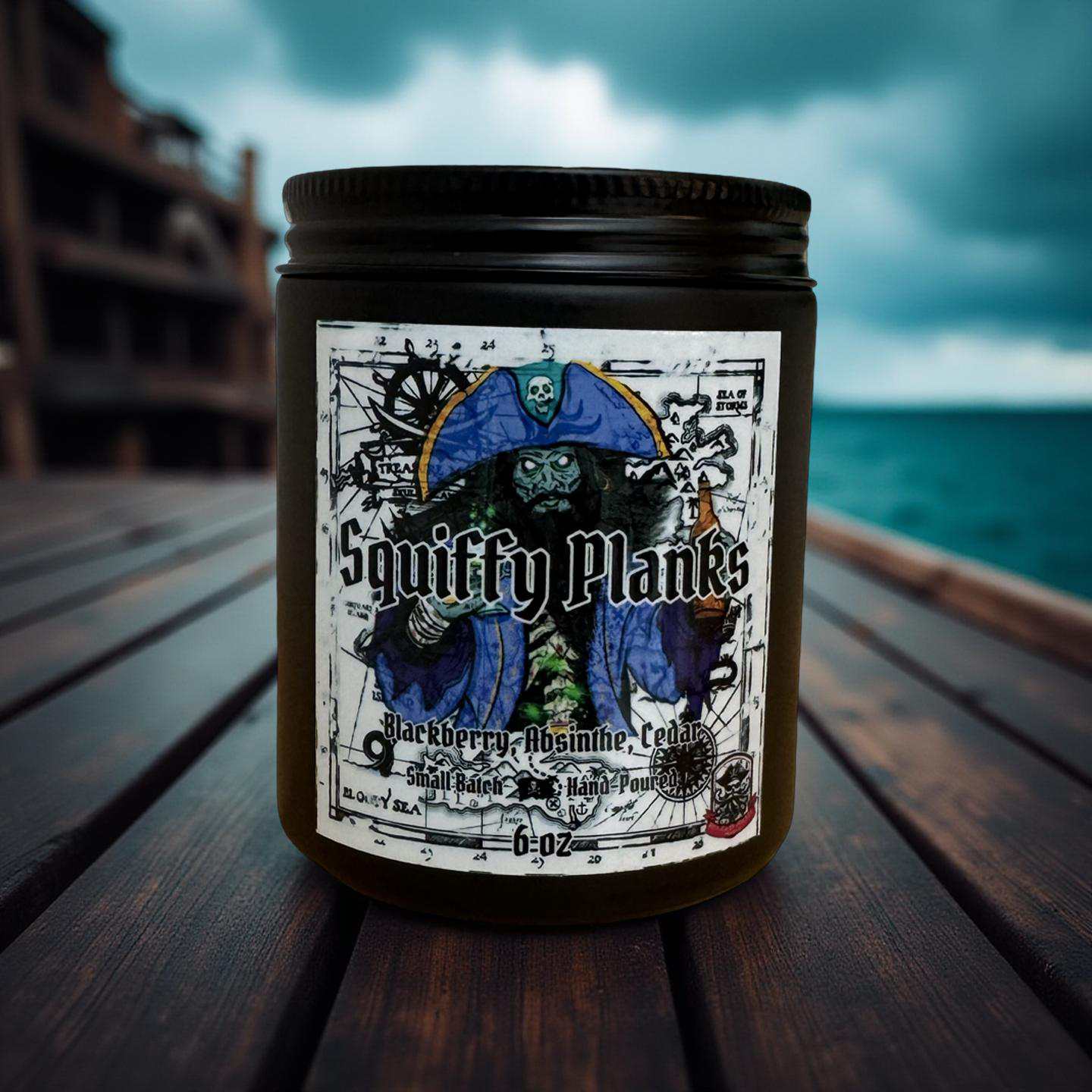 Squiffy Planks (Blackberry, Absinthe, Cedar) Candle