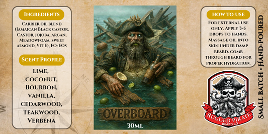 Overboard (Coconut, Lime, Bourbon, Vanilla, Teakwood, and Verbena)