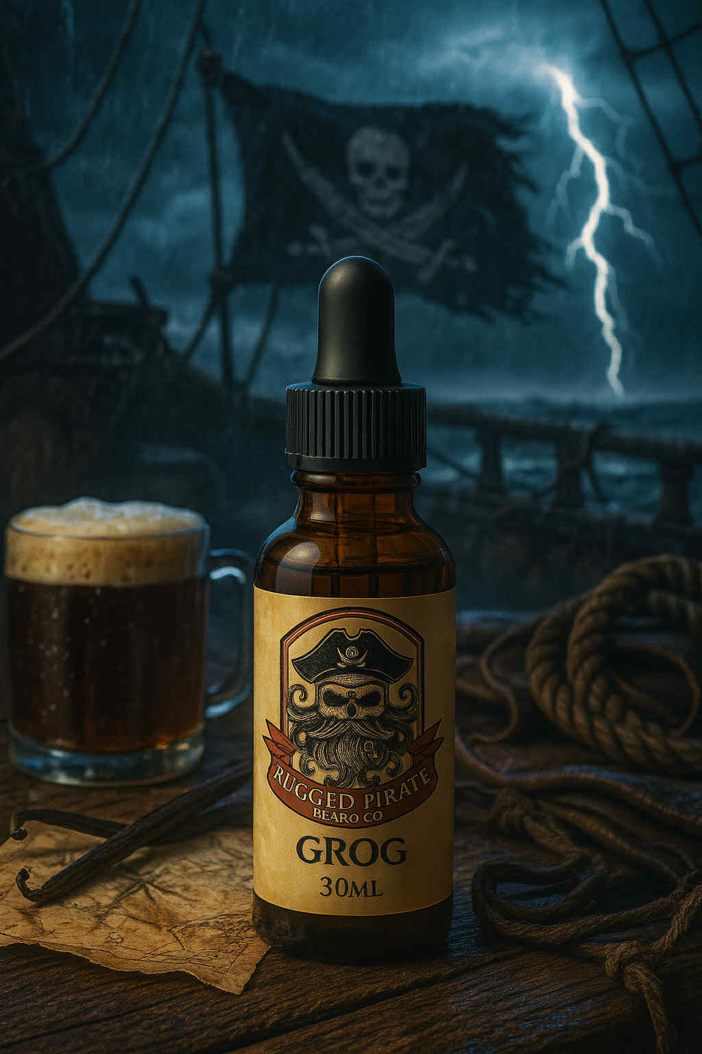 Grog - Root Beer and Leather Beard Oil, Butter & Cologne