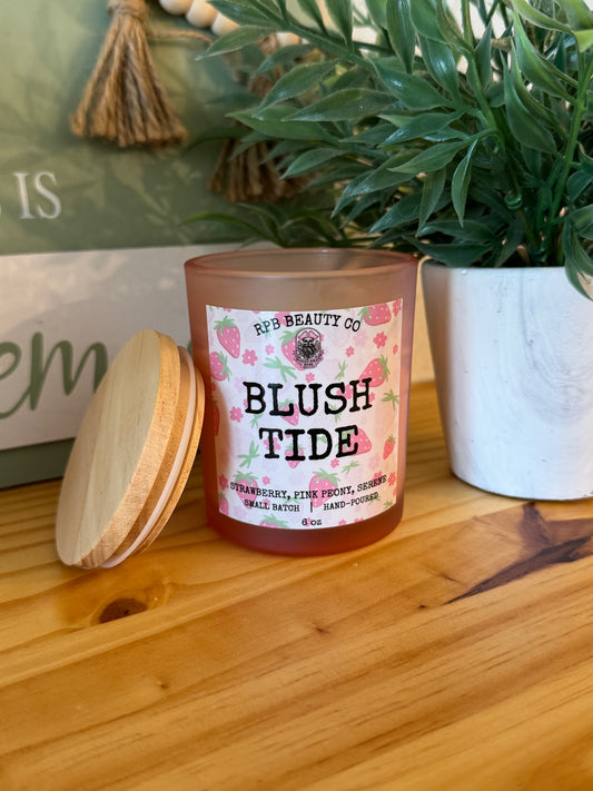 Blush Tide (Strawberry, Pink Peony, Serene) Candle