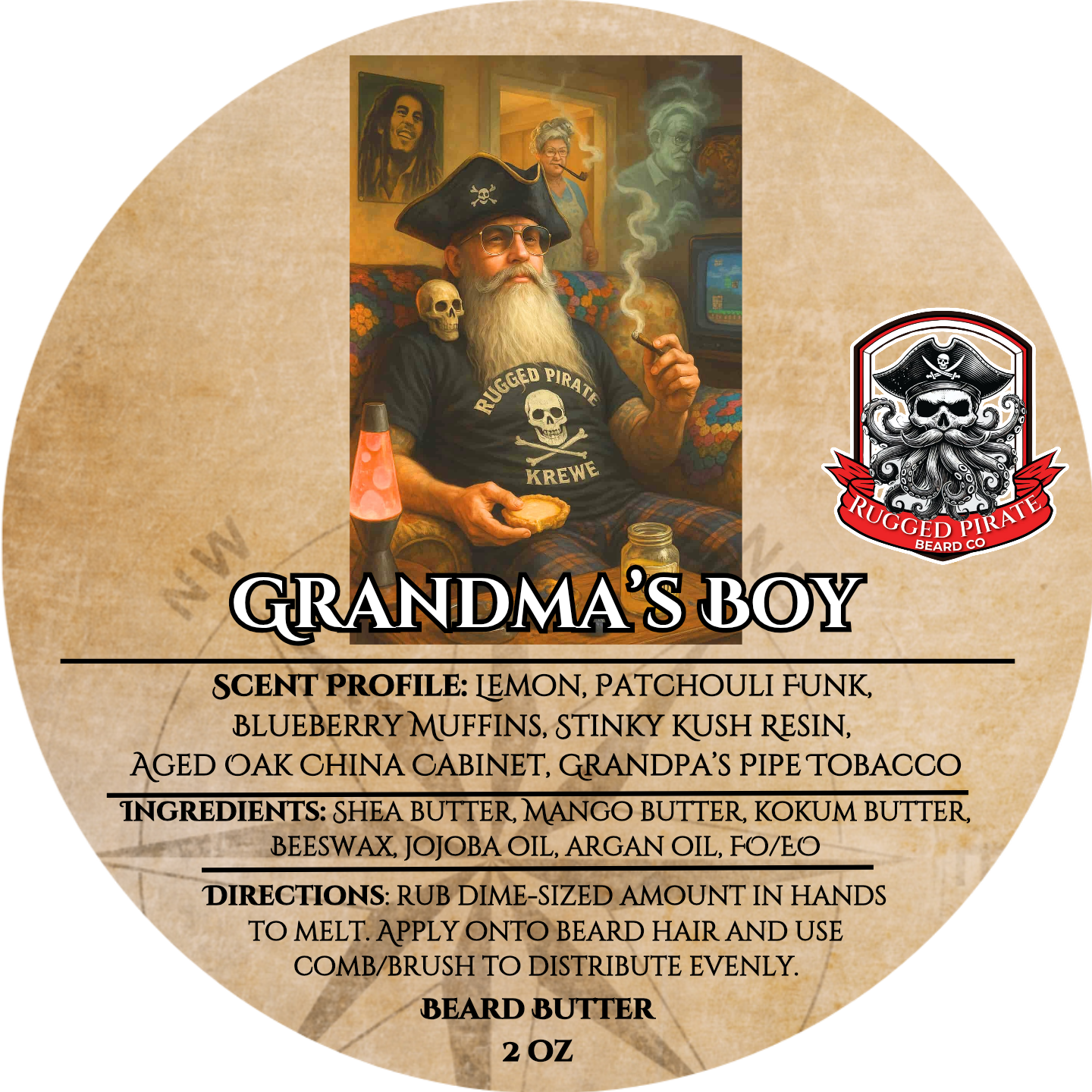 Grandma's Boy (Blueberry, Lemon, Patchouli, Hemp)