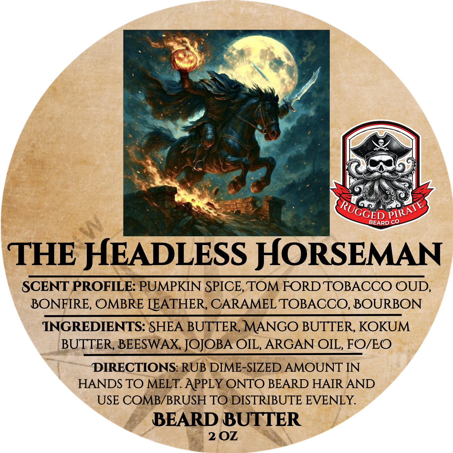 The Headless Horseman (Pumpkin and Tobacco Oud) - Beardcare for Men