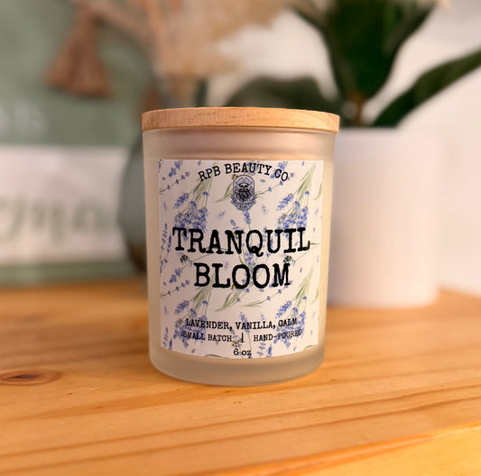 Tranquil Bloom (Lavender, Vanilla, Calming) Candle