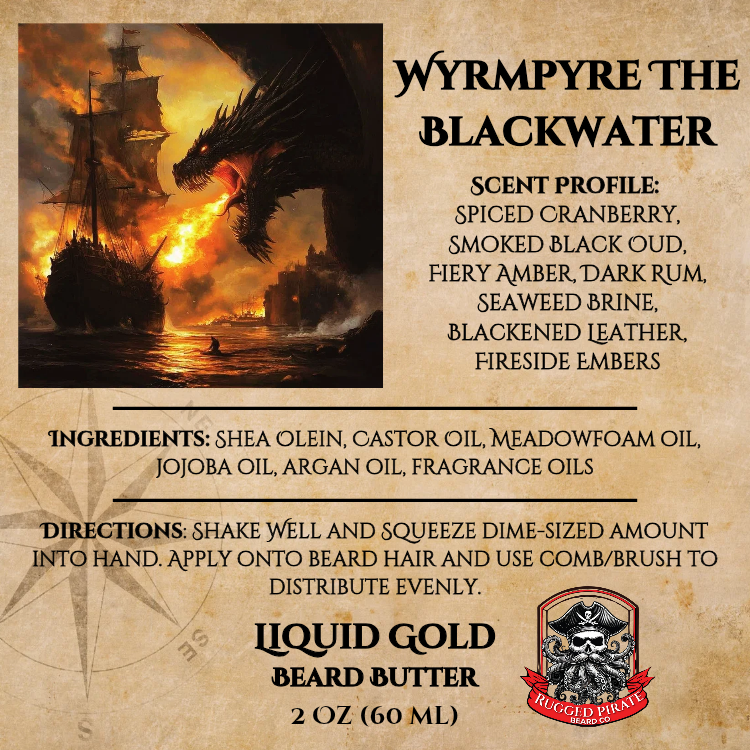 Wyrmpyre the Blackwater (Spiced Cranberry, Smoked Black Oud, Fiery Amber, Dark Rum, Seaweed Brine, Blackened Leather, Fireside Embers)