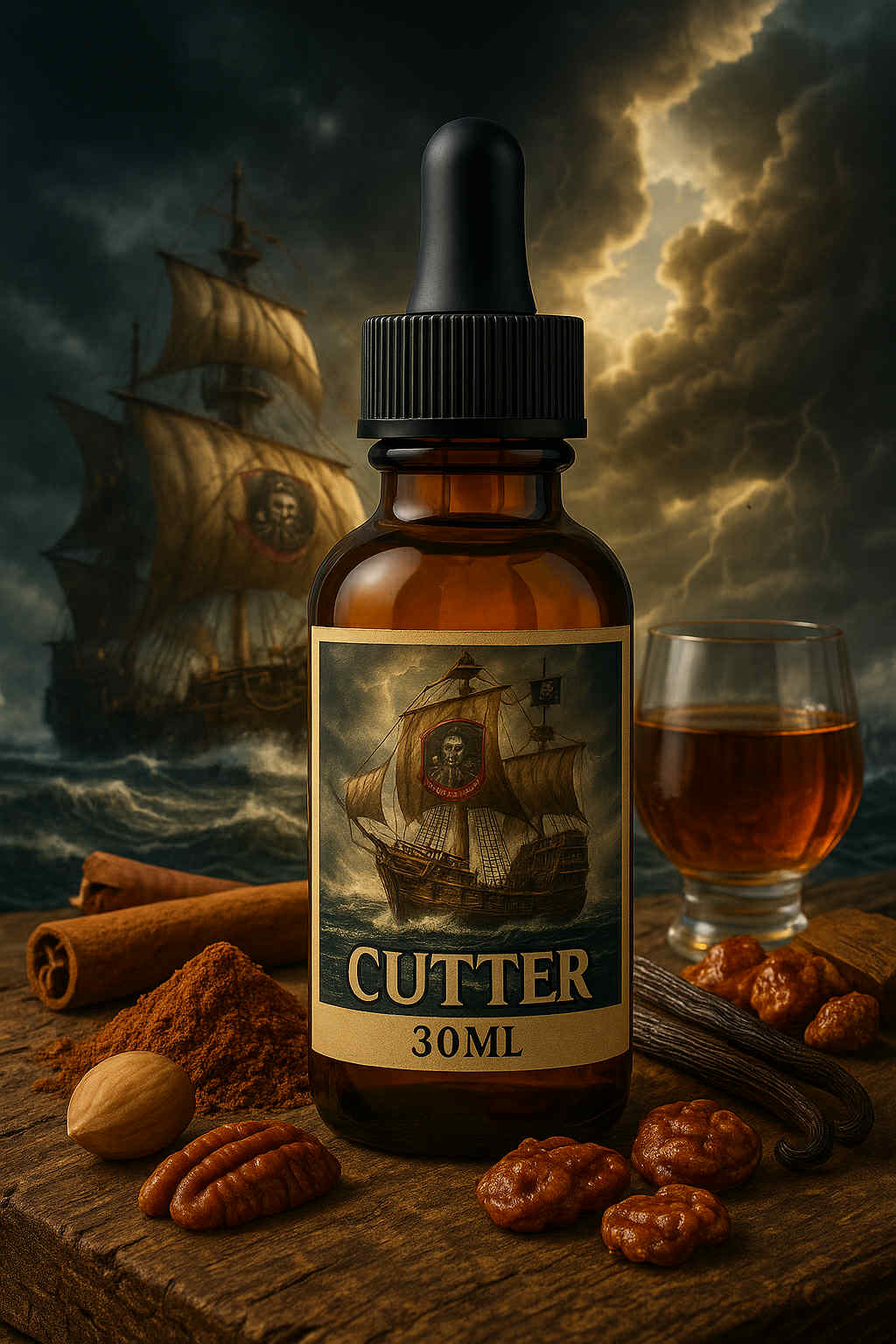 Cutter (Cognac, Cinnamon, Hazelnut, Spiced Praline, Vanilla, and Oak)