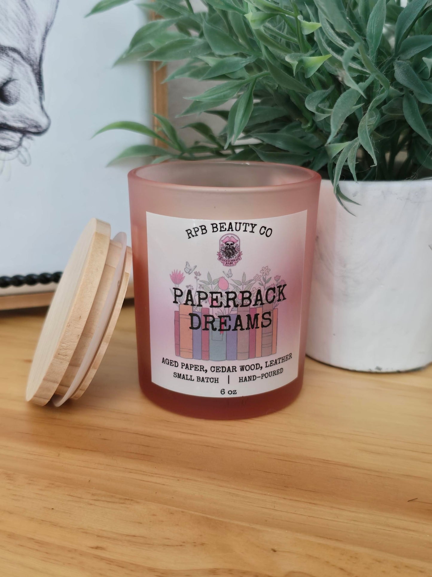 Paperback Dreams (Aged Paper, Cedar Wood, Leather) Candle