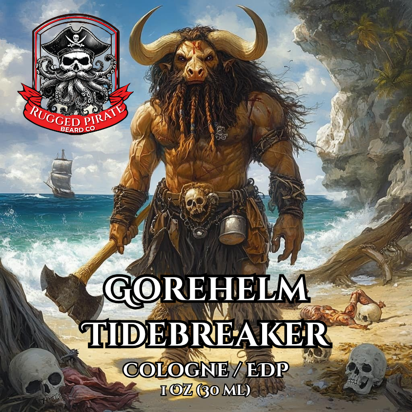Gorehelm Tidebreaker (Spiced Mandarin, Dark Cherry Tobacco, Root Beer, Sea Breeze, Aged Rum, Smoked Leather, Amber Resin, Bay Leaf, Driftwood)