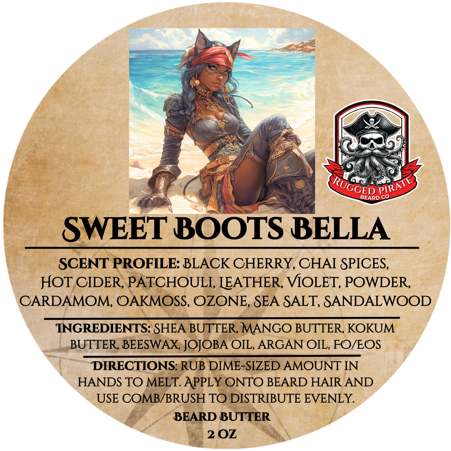 Sweet Boots Bella (Black Cherry Chai, Aquatic Leather)