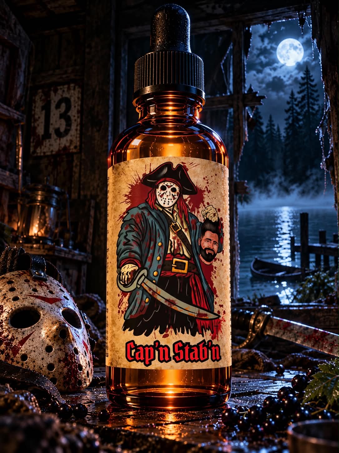 Cap'n Stab'n - Pond Water, Black Currant & Dark Patchouli Beard Oil, Butter & Cologne