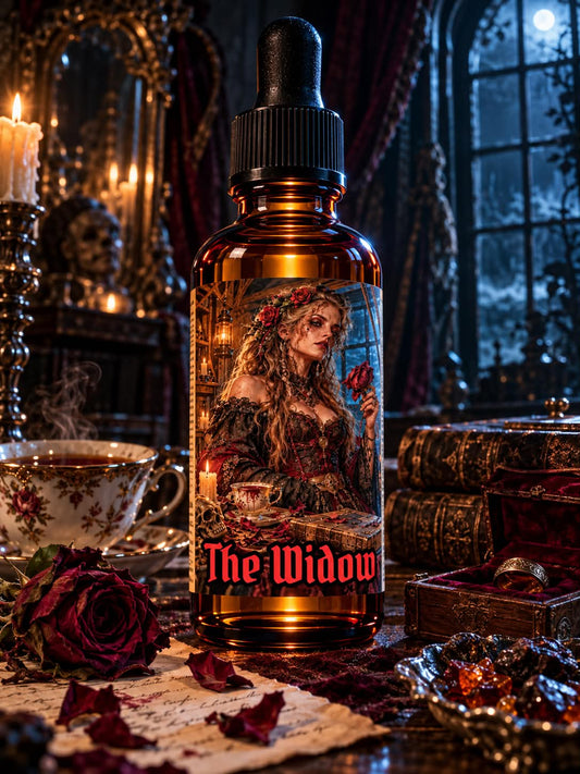 The Widow - Black Tea, Dead Roses & Black Amber Beard Oil, Butter & Cologne