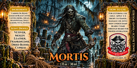 Mortis (Vetiver, Frankincense, Leather, Cypress)