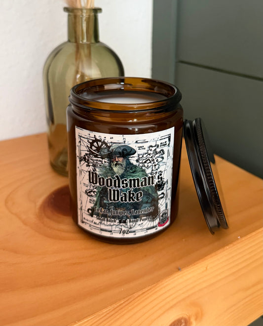 Woodsman's Wake (Cedar, Juniper, Lavender) Candle