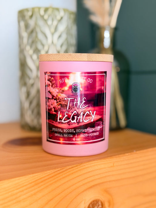 The Legacy (Bergamot, White Florals, Cedarwood, Bourbon Musk) 6oz Candle