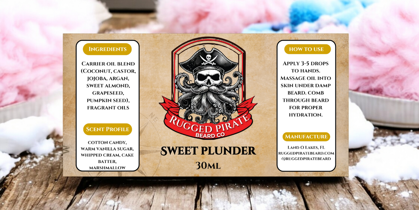 Sweet Plunder (Cotton Candy, Cake Batter, Warm Vanilla Sugar, Whipped Cream, and Marshmallow)