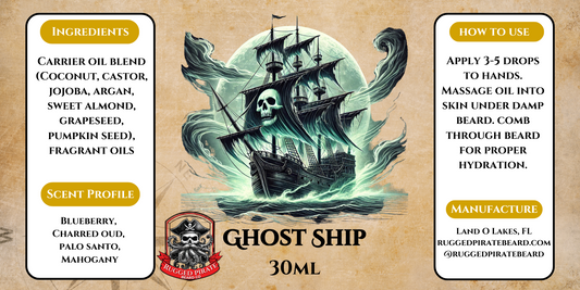 Ghost Ship (Blueberry, Charred Oud, Palo Santo, Mahogany)