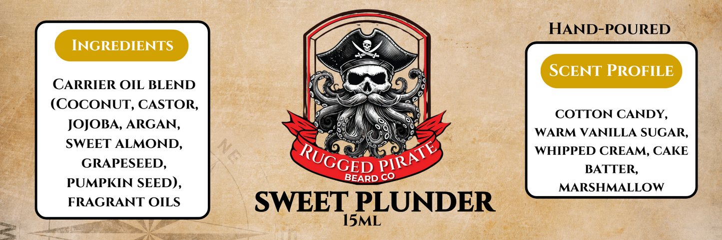 Sweet Plunder (Cotton Candy, Cake Batter, Warm Vanilla Sugar, Whipped Cream, and Marshmallow)