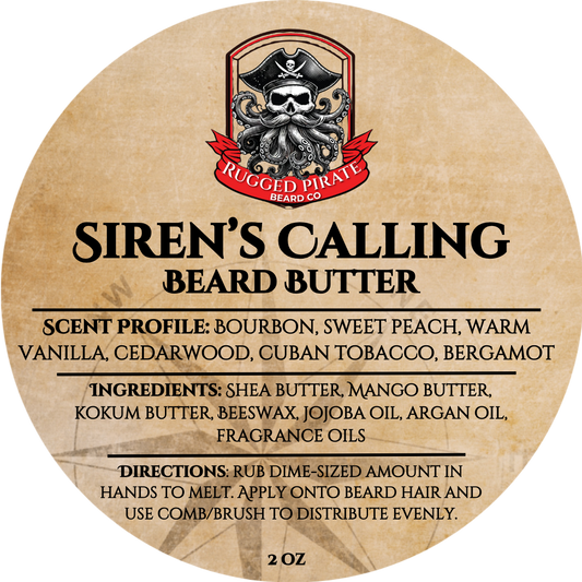 Siren's Calling (Sweet Peach, Bourbon, Wam Vanilla, Cedarwood, Cuban Tobacco, and Bergamot)