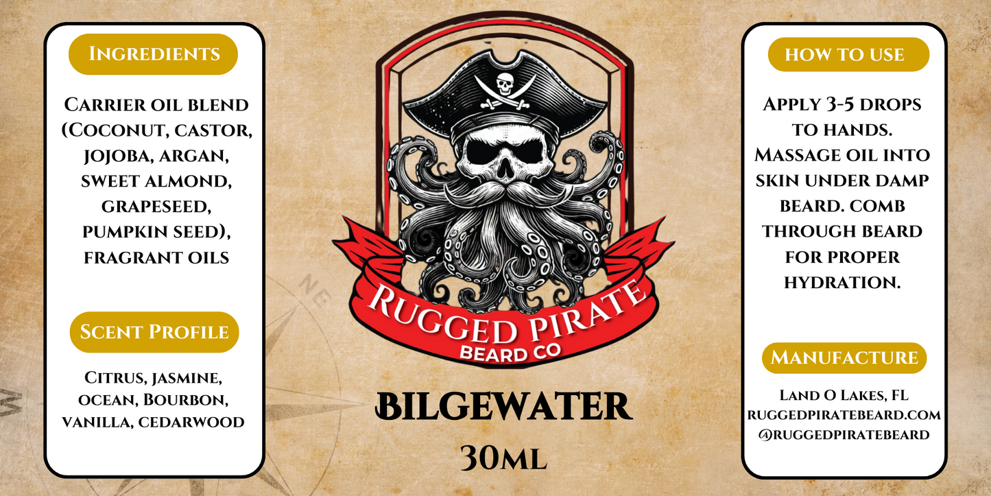 Bilgewater (Citrus, Jasmine, Ocean Breeze, Cedarwood, Vanilla, and Bourbon)