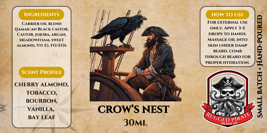 Crow's Nest (Cherry Almond, Tobacco,  Bourbon, Vanilla, and Bay Leaf)