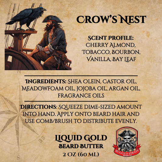 Crow's Nest (Cherry Almond, Tobacco,  Bourbon, Vanilla, and Bay Leaf)