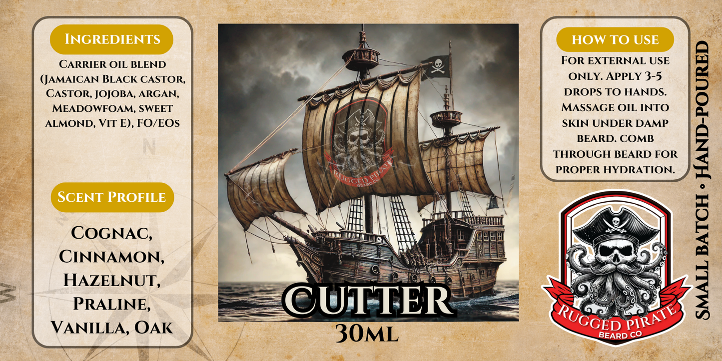 Cutter (Cognac, Cinnamon, Hazelnut, Spiced Praline, Vanilla, and Oak)