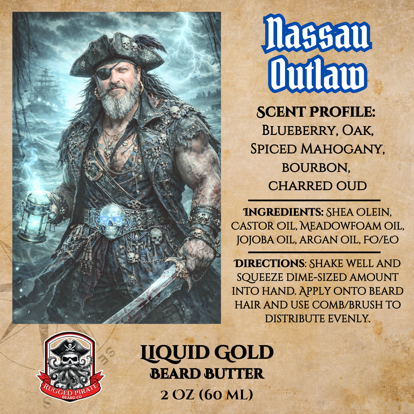 Nassau Outlaw (Blueberry, Oak, Spiced Mahogany, Bourbon, Charred Oud)