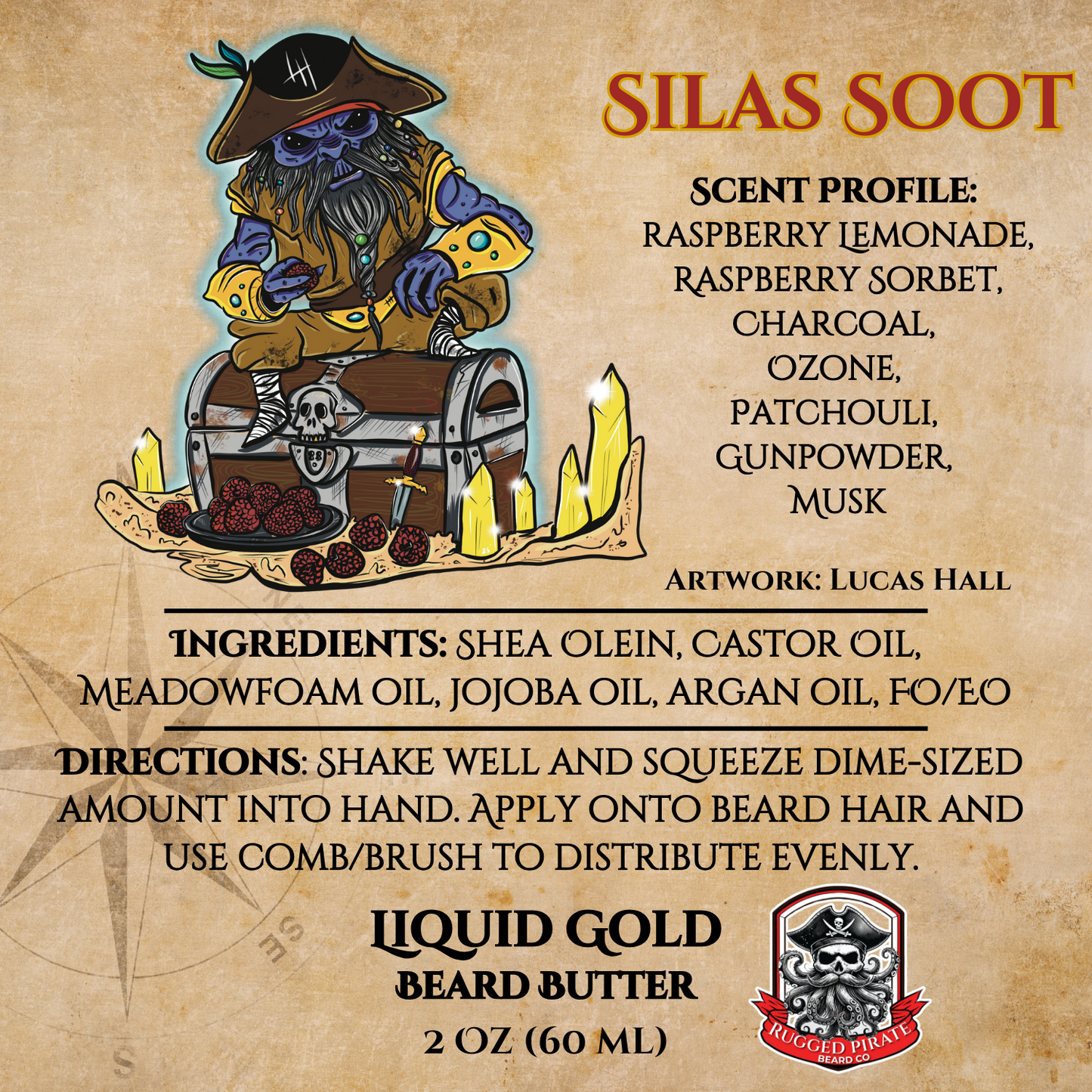 Silas Soot (Raspberry Lemonade Sorbet, Charcoal, Ozone)