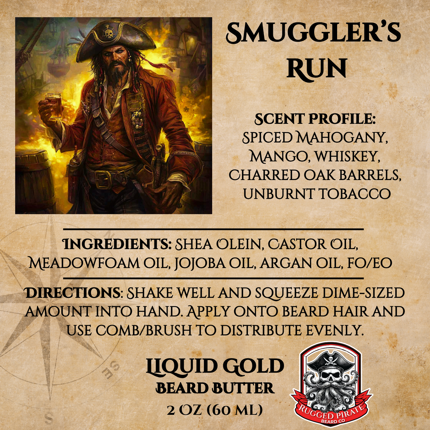 Smuggler's Run (Mango, Spiced Mahogany, Whiskey, Charred Oak Barrels, and Unburnt Tobacco)