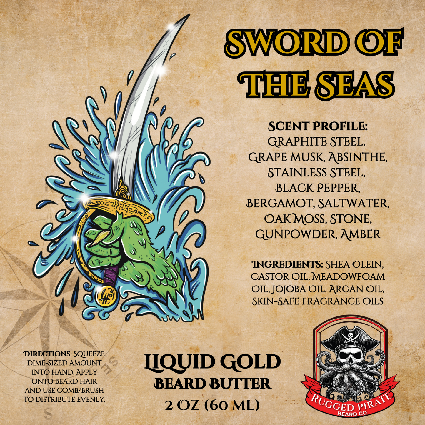 Sword of the Seas (Graphite Steel, Grape Musk, Absinthe, Stainless Steel)