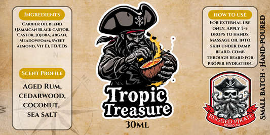 Tropic Treasure (Aged Rum, Coconut, Cedarwood, and Sea Salt)