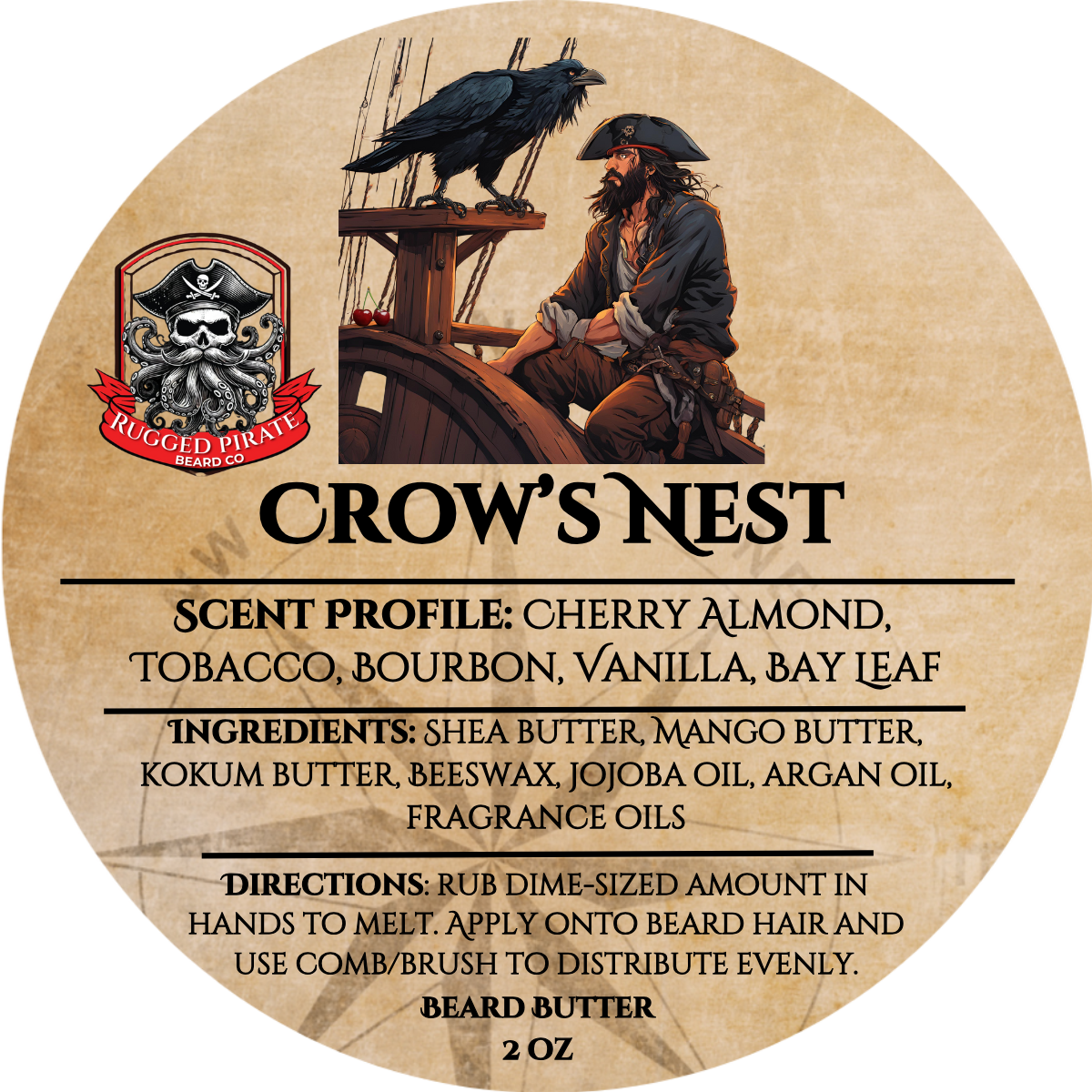 Crow's Nest (Cherry Almond, Tobacco, Bourbon, Vanilla, and Bay Leaf)