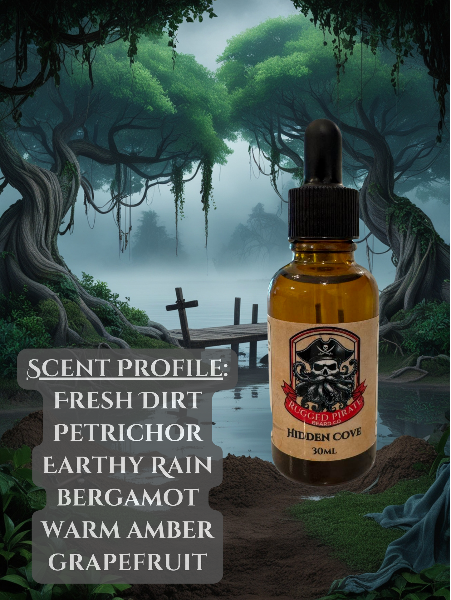 Hidden Cove (Fresh Rain, Petrichor, Bergamot, and Mystical Cologne)