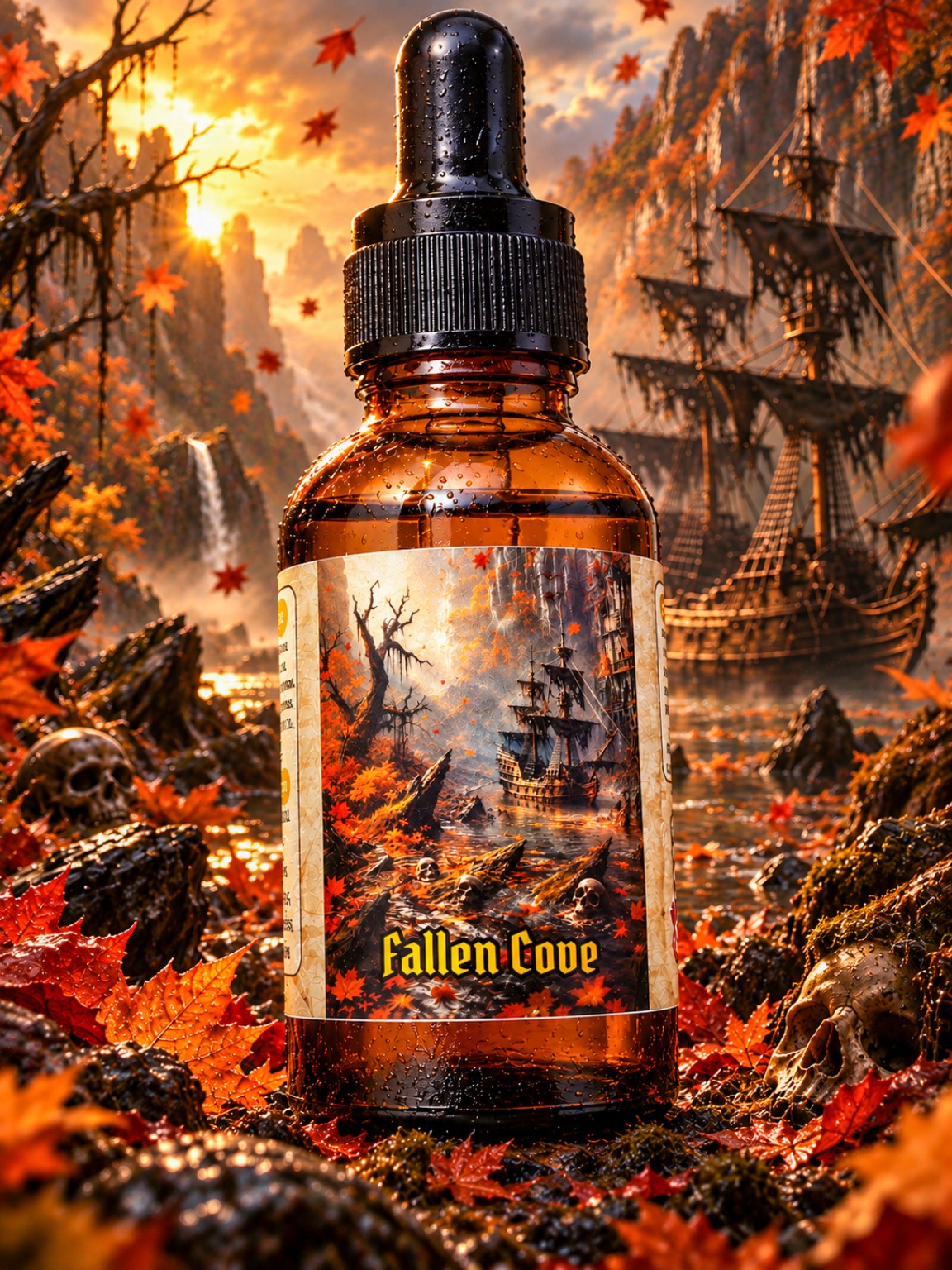 Fallen Cove beard oil by Rugged Pirate Beard Co