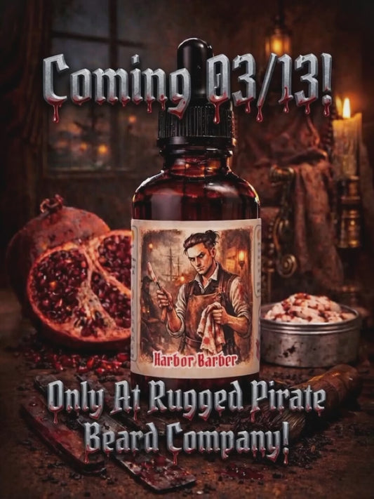 Harbor Barber - Black Tea, Smooth Resin, and Barbershop Beard Oil, Butter & Cologne