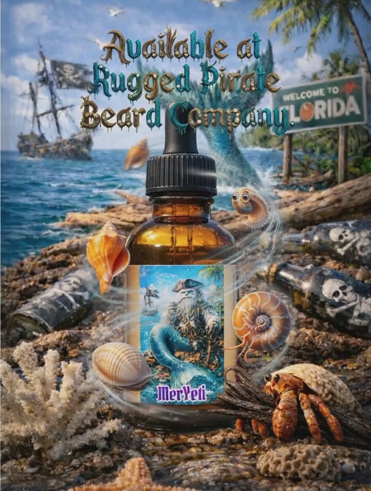 MerYeti - Spiced Rum and Oak Beard Oil, Butter & Cologne