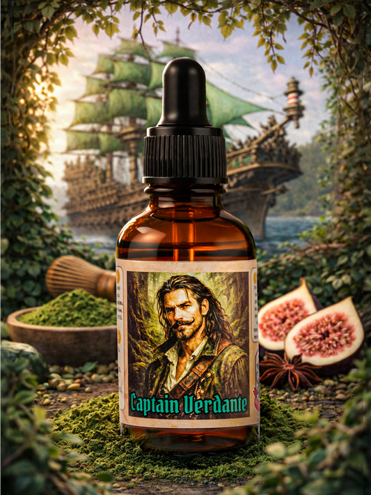 Captain Verdante - Matcha, Bitter Orange, Fig and Cedar Beard Oil, Butter & Cologne